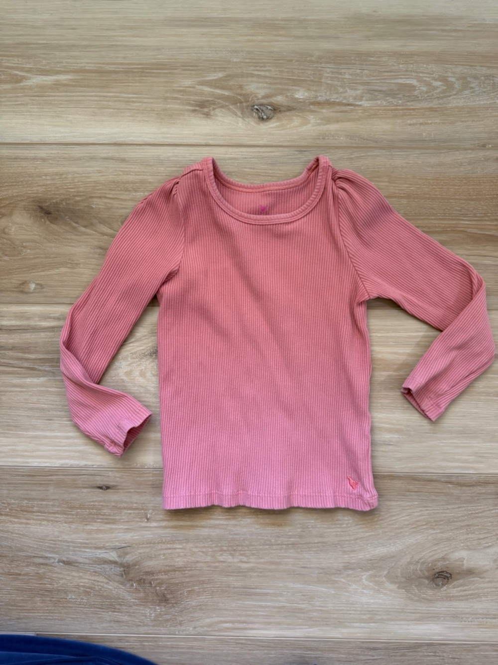 Pink Chicken Ribbed Long Sleeve Top - Rose Pink